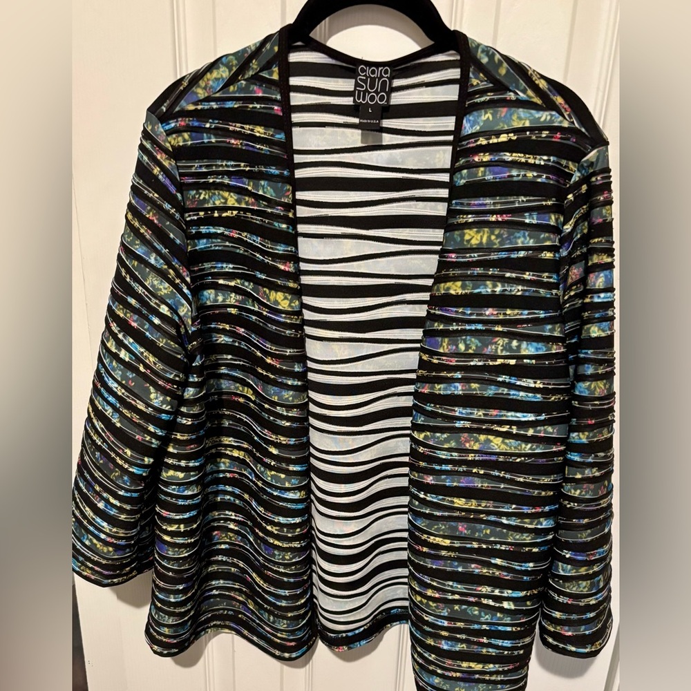 Clara SunWoo Vibrant Striped Jacket
